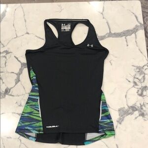 Under armour cold black open back style tank sz M